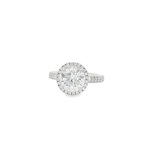 Round Halo Engagement Ring