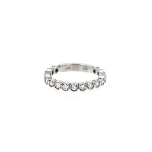 Diamond Half Eternity Stacking Band