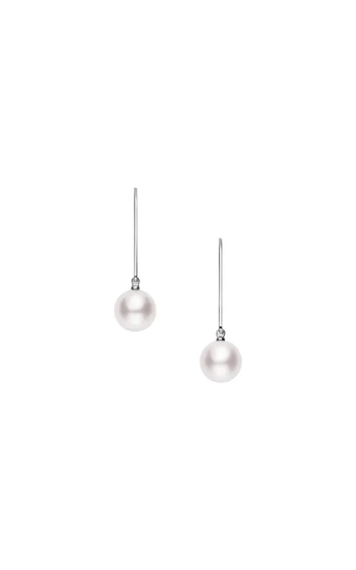 Mikimoto Akoya Cultured Pearl Earrings in 18K White Gold